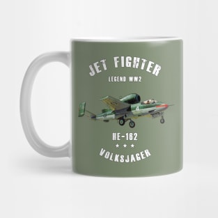 Heinkel He 162 Volksjager Military Jet Fighter Plane WW2 Mug